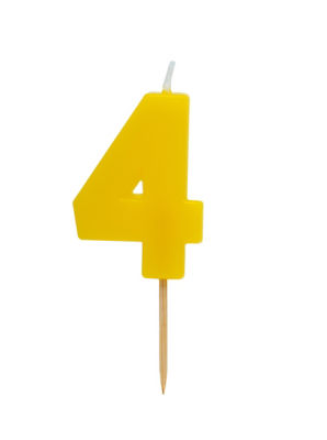 George Home number candle 4 - British product