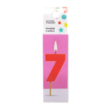 ASDA George Home Number 7 Candle Pink 43 x 30 x 7 mm- Buy online at McGrocer
