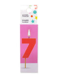 George Home Number 7 Candle Pink 43mm, UK version