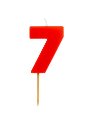 George Home Number 7 Candle Pink 43mm, UK version