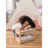 ASDA George Home Baby Pink Wooden Doll Bunkbed 17 x 39 x 19.5cm- Buy online at McGrocer