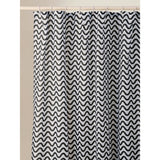 ASDA George Home Black & White Wiggle Shower Curtain 180 x 180 cm- Buy online at McGrocer