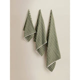 ASDA George Home Green Pinstripe Cotton Bath Sheet- Buy online at McGrocer