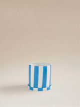 ASDA George Home Blue Striped Plant Pot 15.5x14.5cm- Buy online at McGrocer