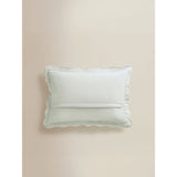 George Home green cherry gingham scalloped cushion 44x32cm (British brand)