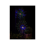 Starburst cluster solar lights coloured set of 2 (British brand)