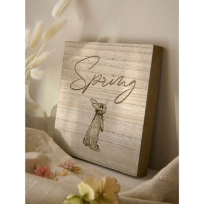 Stacey Solomon Cream Easter Sign 16x16cm - British product