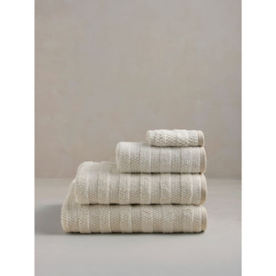 Stacey Solomon neutral textured cotton towel 70x130cm (British brand)