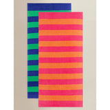 ASDA George Home Striped Cotton Beach Towels Set of 2 - 71 x 152cm- Buy online at McGrocer