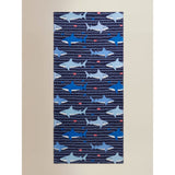 ASDA George Home Shark Print Cotton Towel Multi-coloured 71 x 152cm- Buy online at McGrocer