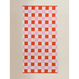 ASDA George Home Checkerboard Cotton Beach Towel 79 x 152cm- Buy online at McGrocer