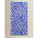 ASDA George Home Zebra Print Cotton Beach Towel 79 x 152cm- Buy online at McGrocer
