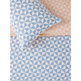George Home blue and white triangle duvet set single (British brand)