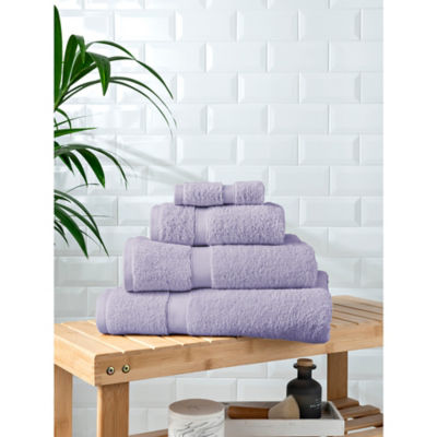 George Home lilac cotton bath sheet - British product