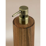 George Home dark wood acacia soap dispenser (British brand)