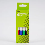 ASDA ASDA Board Pens Dry Erase Markers Assorted Colors 4 Pack- Buy online at McGrocer