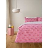 ASDA George Home Pink Lucky Horseshoe Easycare Duvet Set Single- Buy online at McGrocer