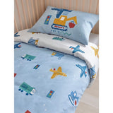 ASDA George Home Construction Print Reversible Toddler Duvet Set 120 x 150cm- Buy online at McGrocer