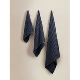 ASDA George Home Navy Wavy Rib Cotton Towel- Buy online at McGrocer