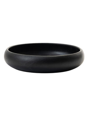 George Home black stoneware pasta bowl 22.5cm, UK version