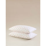 ASDA George Home White Ditsy Orange Easycare Pillowcase Pair, 74 x 48cm- Buy online at McGrocer