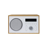 Asda Tech DAB digital radio in light wood finish, imported from the UK