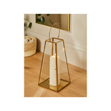 ASDA George Home Gold-Tone Metal A-Line Lantern- Buy online at McGrocer