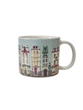 French Town House stoneware mug 12.5x9.2x8.2cm (British brand)