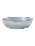 Silver glass serving bowl 22.3cm diameter for salads and desserts - British product