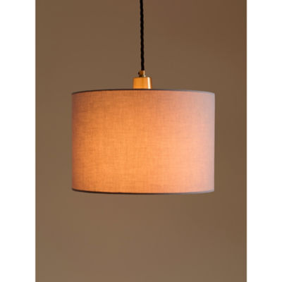 George Home linen-effect cylinder shade 20x30x30 cm, UK version