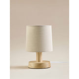 ASDA George Home Natural Wood Table Lamp With Shade, 20 x 12 x 12 cm- Buy online at McGrocer
