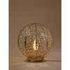 Moroccan table lamp silver finish - British product