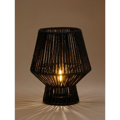 George Home black paper rope table lamp, imported from the UK