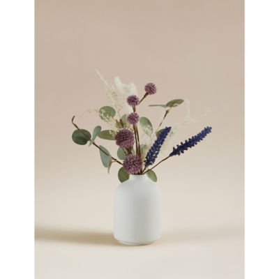 Stacey Solomon artificial mini floral cream vase (British brand)