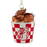 GH glass chicken nugget bauble 8x8x10cm (British brand)