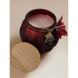 George Home XL glass pumpkin candle burgundy, imported from the UK