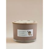 Acorn Wooden Lid Candle, spiced scent - imported from the UK