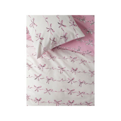 George Home painted bows duvet set single, imported from the UK