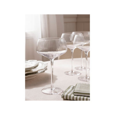 ASDA Stacey Solomon Ribbed Champagne Coupe Glass Set of 2- Buy online at McGrocer