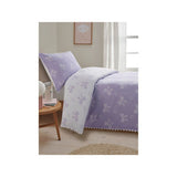 ASDA Lilac Ric-Rac Trim Bow Ties Reversible Duvet Set Single- Buy online at McGrocer