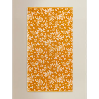 George Home yellow flower bath sheet 100x150, UK version