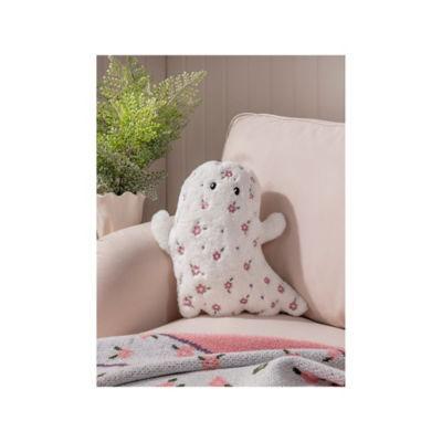 Stacey Solomon white floral ghost-shaped cushion, UK version
