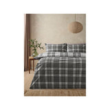 ASDA Duvet Set Grey Check Print Easycare Super King- Buy online at McGrocer