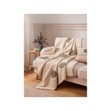 Stacey Solomon sherpa pumpkin throw green & natural 120x150cm, UK version
