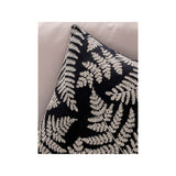 Stacey Solomon black embroidered fern cushion 45x45cm - British product