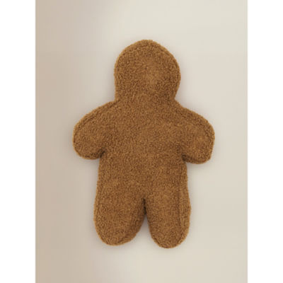 Natural brown gingerbread cushion 36cm x 26cm (British brand)