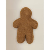 Natural brown gingerbread cushion 36cm x 26cm (British brand)