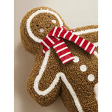 Natural brown gingerbread cushion 36cm x 26cm (British brand)