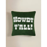 Howdy Y'all tufted cushion 45x45cm, imported from the UK