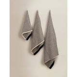 ASDA Monochrome Textured Dot Cotton Bath Towel - Black & White- Buy online at McGrocer